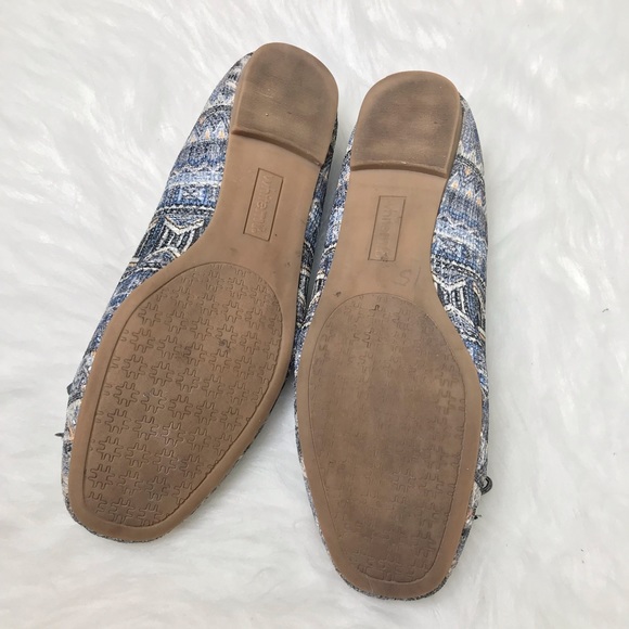 White Mountain Shoes Whitemt Laureen Gray Sequin Flat Size 85